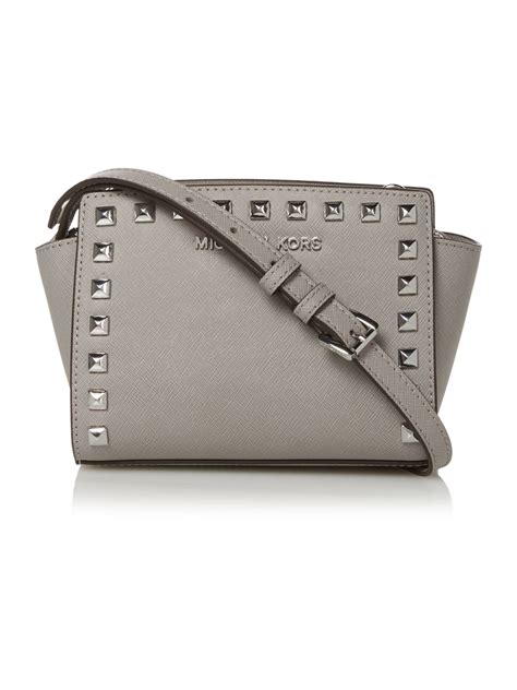 michael kors selma gray and black|michael kors selma mini.